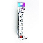KABEL PRODUŽNI - 5 PRIKLJUČKA S PREKIDAČEM - META ELECTRIC