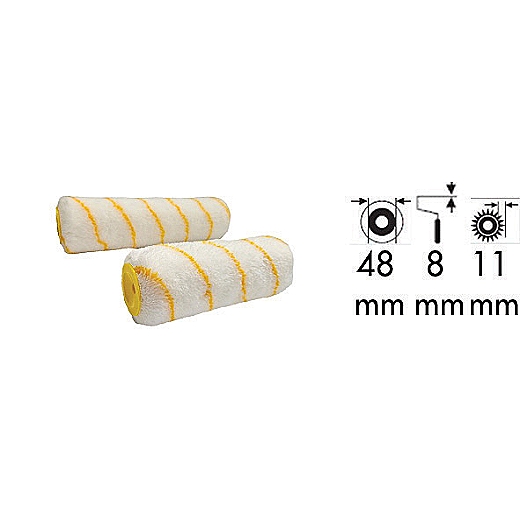 VALJAK POLYACRIL ŽUTA CRTA - META